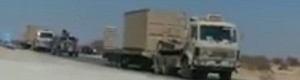 وصول قافلة حاويات عسكرية سعودية إلى مدينة عتـق