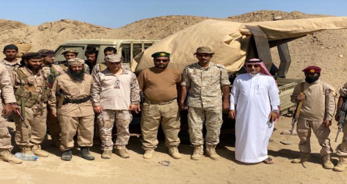 اللجنة السعودية تغادر شقرة بعد تعرضها لقذائف عناصر الإرهاب في الحماية الرئاسية