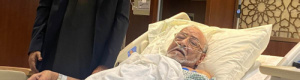 البحسني يطمئن على الوضع الصحي للرمز الوطني السيد الجفري