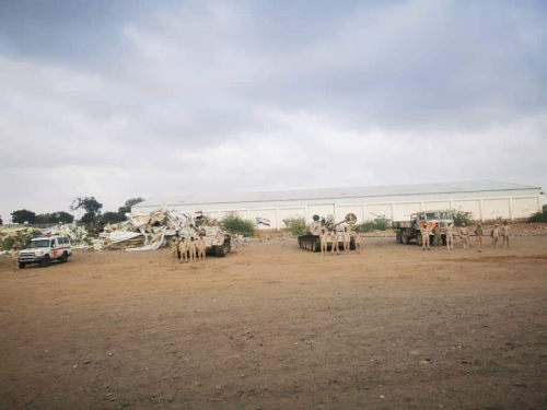 قوة دروع لحج تدشن العام التدريبي الجديد بعرض عسكري وتخرج سرية دبابات 