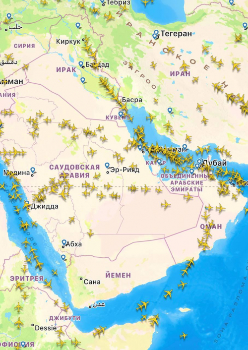 منظمة الطيران المدني تعلن البحر الأحمر والعربي وخليج عدن منطقة حرب