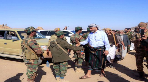 فريق التواصل برئاسة الجفري يتفقد قوات دفاع شبوة والجبهات الأمامية في مديرية عين