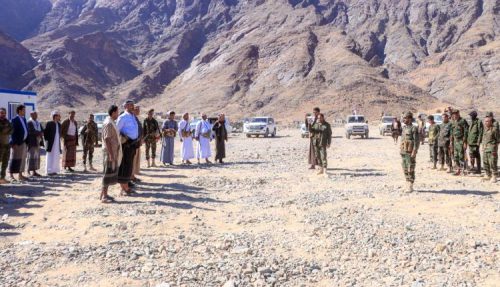 فريق التواصل الانتقالي يتفقد القوات المرابطة في جبهات بيحان