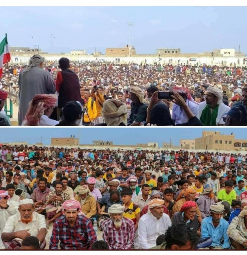 تعرية وجوه دعاة الأقاليم : الجنوبيون يحتشدون بالمهرة رفضًا لمشاريع الإخوان