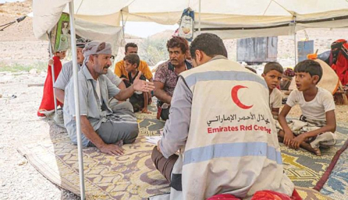 اشادة حكومية بجهود الامارات في اليمن
