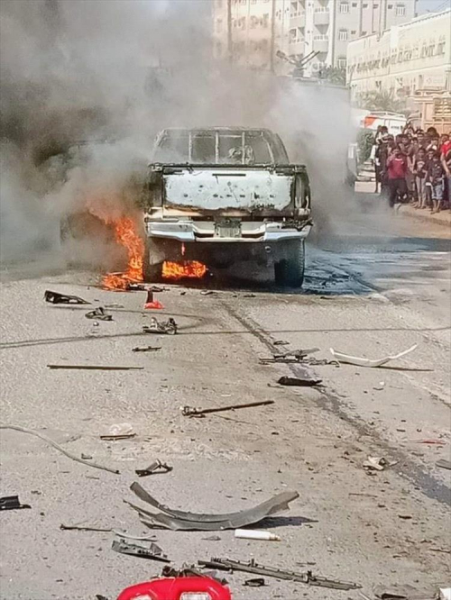 تفجير إرهابي بعبوة ناسفة في سيارة بعدن