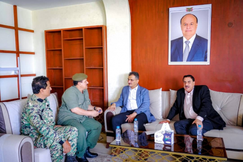 لملس يطلع على سير العمل في مشروع غرفة العمليات المشتركة بإدارة شرطة العاصمة عدن 