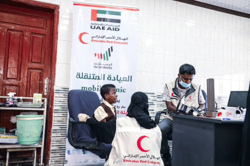 بدعم إماراتي.. 1200 مستفيد من خدمات عيادة الهلال الأحمر الطبية المتنقلة خلال فبراير المنصرم