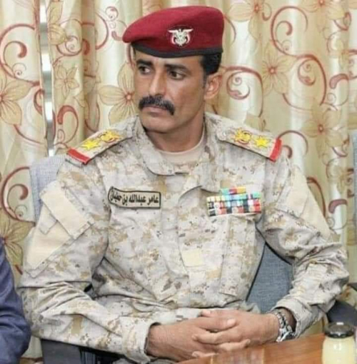 الحضرمي المعين خلفا لأبوعوجا الحاشدي أركان المنطقة العسكرية الأولى يقدم استقالته (وثيقة)