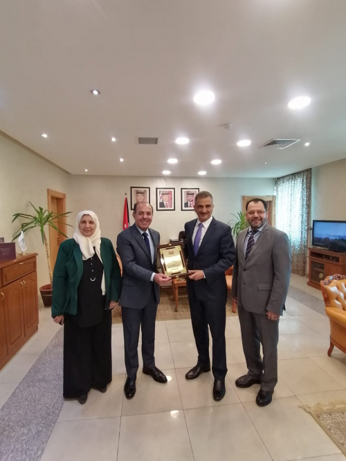 لملس يلتقي الأمين العام لوزارة التعليم العالي والبحث العلمي في مملكة الأردن