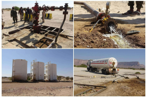 مزارع وادي حضرموت تتحول مصافي نفط بدلاً من الخضار والحبوب"