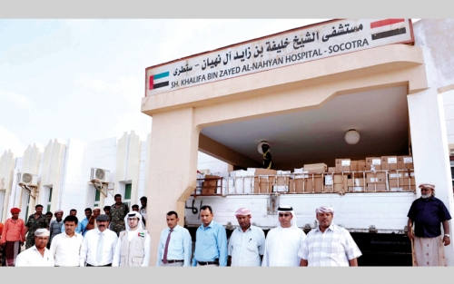 الكعبي يشيد بدور الإمارات الإنساني في سقطرى