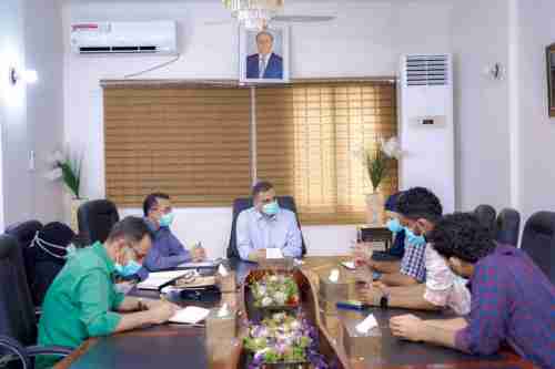 لملس يطّلع على جهود منظمة اطباء بلا حدود الفرنسية في دعم وتعزيز الجهود الصحية لمواجهة الموجة الثانية لكورونا.