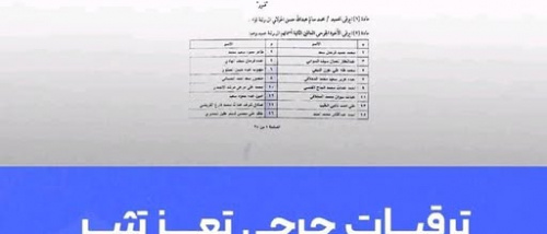 وثيقة ترقيات تكشف عدالة تُجزّأ بين تعز والجنوب وامتيازات مخالفة في ملف الشهداء والجرحى