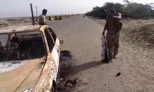 القوات الجنوبية تدمر سيارة مفخخة لمليشيا الإخوان في الشيخ سالم 