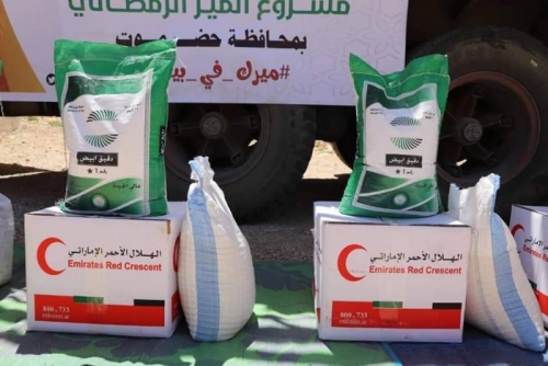 إشادات بجهود هلال الإمارات في دوعن بحضرموت 