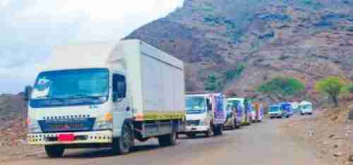 قافلة حضرمية كبرى لدعم المقاتلين المرابطين في جبهة الضالع. 