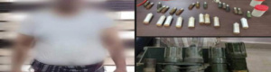 أمن عدن يلقي القبض على شخص بحوزته عبوات جاهزة للتفجير