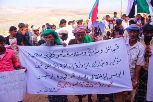 قبائل رأس قطينان تشيد بالإمارات وتؤيد الانتقالي والإدارة الذاتية