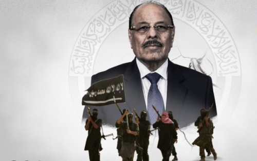 قيادي بارز في حزب الاصلاح: يصرح: علي محسن الاحمر بديل لهادي ويدعو الى قتل ضباط التحالف في الشوارع