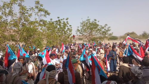 مقتطفات من كلمة "الجبواني" رئيس انتقالي شبوة في كلمة امام الحشود الجماهيرية في سقام جباة