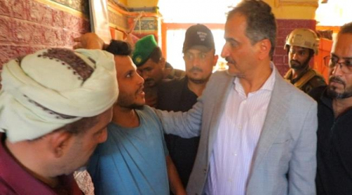 لملس يوجه بتوفير مسكن لأسر منزل كريتر المنكوب