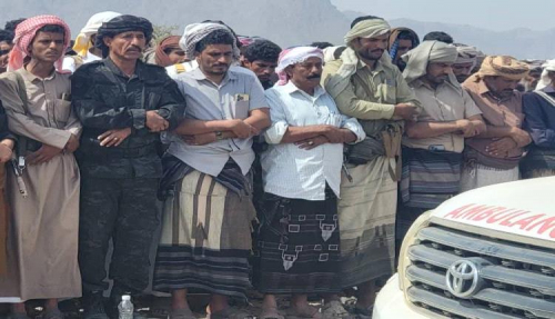 شبوة تودع شهيدي الواجب من قوات دفاع شبوة