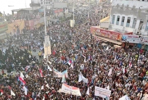 انطلاق فعاليات مليونية الانتقالي يمثلنا بالمكلا