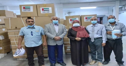 الإمارات تقدم شحنة مساعدات طبية للعاصمة عدن