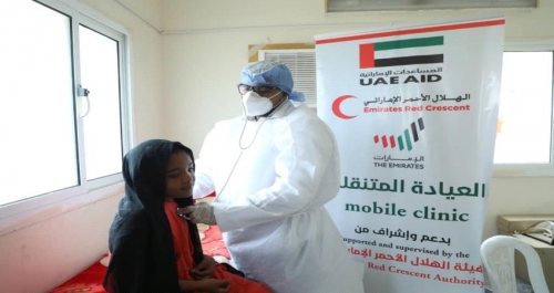 الهلال الأحمر الإماراتي يستأنف مشروع العيادة المتنقلة لعلاج مواطني حضرموت