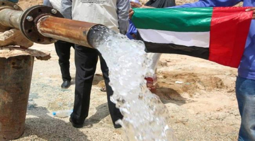 الهلال الإماراتي يدشن تشغيل 3 آبار مياه في ساحل حضرموت