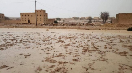لليوم الرابع.. استمرار هطول الأمطار على محافظة شبوة