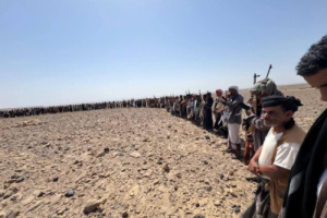 قبائل سيبان تحتشد الان في جول السحيمة لطرد عناصر بن حبريش من أرضها