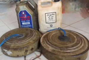 عاجل: قوات ‎دفاع شبوة تتمكن من نزع وتفكيك عبوات ناسفة زرعتها العناصر الارهابية بمنطقة المصينعة(صور)