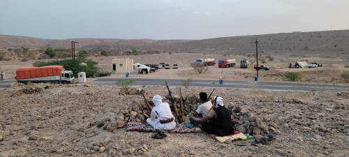 احتجاجات قبلية بمديرية ساه النفطية توقف الوقود عن وادي حضرموت
