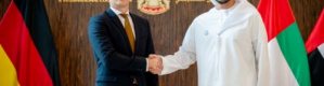 الشيخ "عبدالله بن زايد" يُجري مباحثات مع نظيره الألماني بأبوظبي