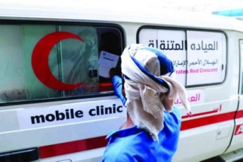 إغاثة الإمارات الطبية والإيوائية يسيرها "هلالها" قوافل إلى الدريهمي