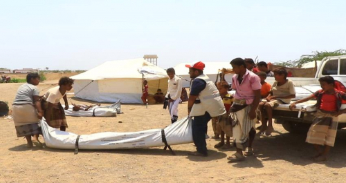 الهلال الإماراتي ومكتب حقوق الإنسان يتفقدون النازحين بالساحل الغربي و يقدمون مساعدات طارئة