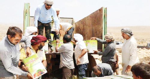 خليفة الانسانية تغيث 365 أسرة في مربع ديشاص بسقطرى