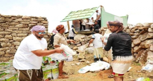 سلسلة مواد اغاثية وايوائية لسكان صحراء حضرموت والساحل الغربي