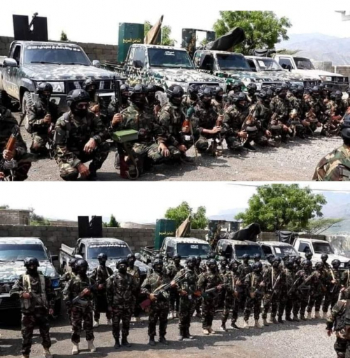 اللواء الخامس عمالقة جبهة الضالع يدشن تخرج الدفعة الثالثة للتدخل السريع.