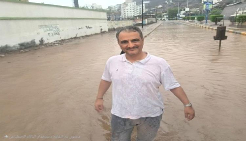 من موقع محاولة اغتياله.. لملس يتفقد أضرار المنخفض الجوي في عدن
