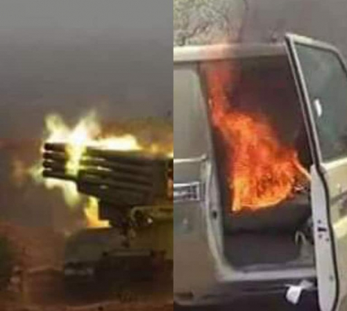 القوات الجنوبية تقصف تعزيزات حوثية في الضالع 