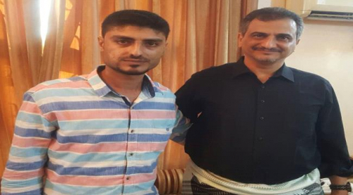 محافظ عدن يلتقي بالمحضار قائد كتيبة حماية قصر المعاشيق