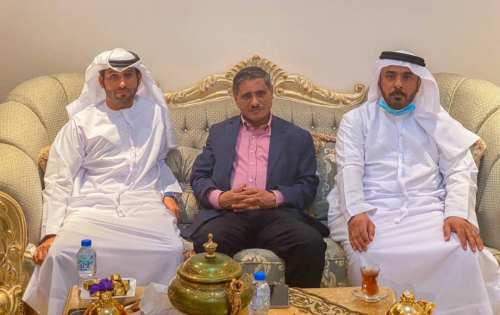 البحسني يبحث في أبوظبي مع مدير شركة "العين سولار" للطاقة الشمسية إنشاء محطات بالطاقة الشمسية في حضرموت