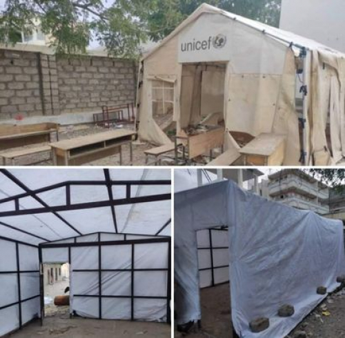 برعاية مهاتير محافظة النفط والغاز: طلاب شبوة يتخذون من الحظائر فصولاً دراسية 