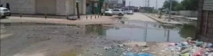 استياء شعبي من انتشار مياه المجاري في شوارع عتق