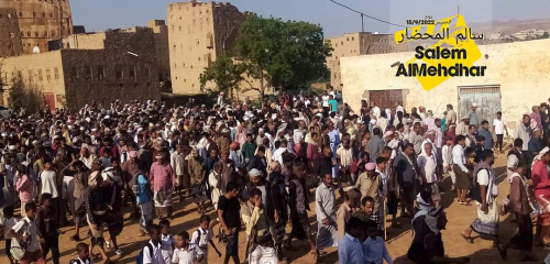 حبان تشيع جثمانين ضحايا السيل من السادة آل فدعق