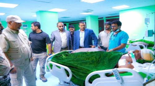 الزُبيدي يطمئن على جرحى عملية سهام الشرق