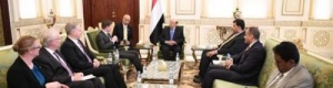 مسئول أمريكي يضغط على الرئيس هادي وشرعية المنفى للتوقيع على اتفاقية جـدة